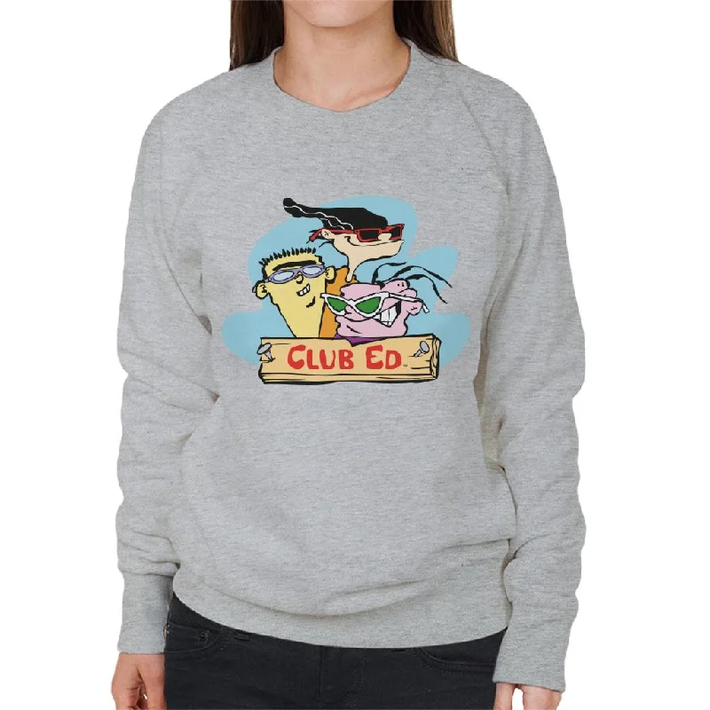 Ed, Edd n Eddy Club Ed Women's Sweatshirt Hoodie with Reflective Safety Nightwear