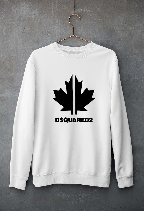 DSQUARED2 Unisex Sweatshirt for Men/Women Hoodie with Batwing Sleeves Loose Dramatic DSQUARED2 Unisex Sweatshirt for Men/Women Hoodie with Batwing Sleeves Loose Dramatic