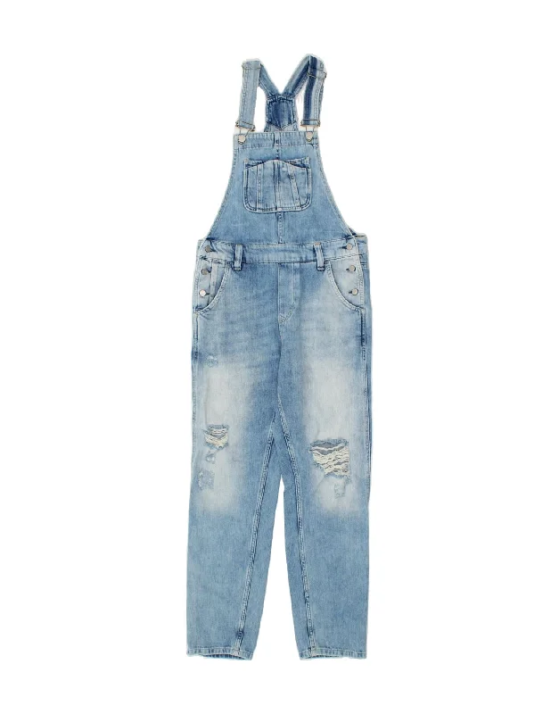 PEPE JEANS Womens Dungarees Distressed Jeans UK 10 Small W29 L28 Blue Comfortable Jogger Style Jeans PEPE JEANS Womens Dungarees Distressed Jeans UK 10 Small W29 L28 Blue Comfortable Jogger Style Jeans