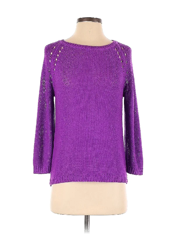 Pullover Sweater Chenille Brocade Lace