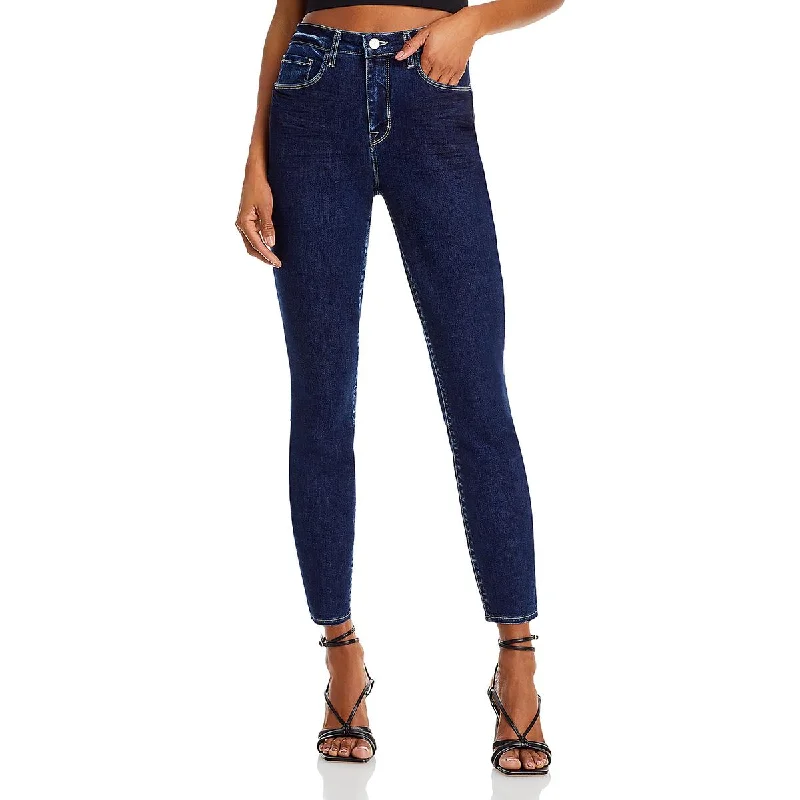 Womens High Rise Skinny High-Waisted Jeans Trendy Skinny Fit Jeans