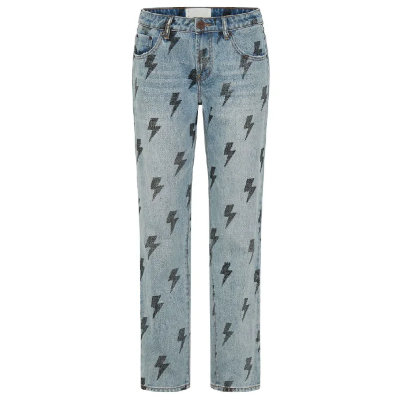 One Teaspoon  Cotton Jeans & Women's Pant Fashionable Button-Front Jeans