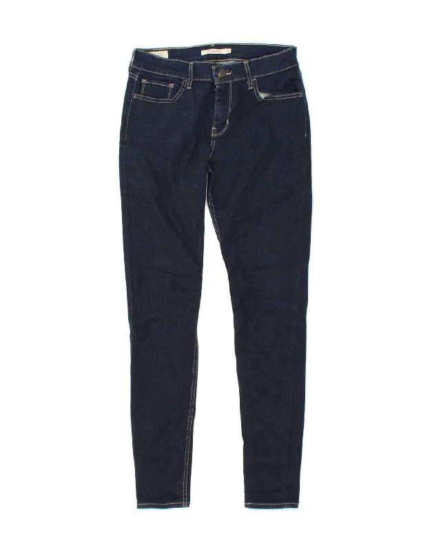 LEVI'S Womens 710 Super Skinny Jeans W28 L29 Navy Blue Cotton Comfortable Stretch Denim Jeans LEVI'S Womens 710 Super Skinny Jeans W28 L29 Navy Blue Cotton Comfortable Stretch Denim Jeans