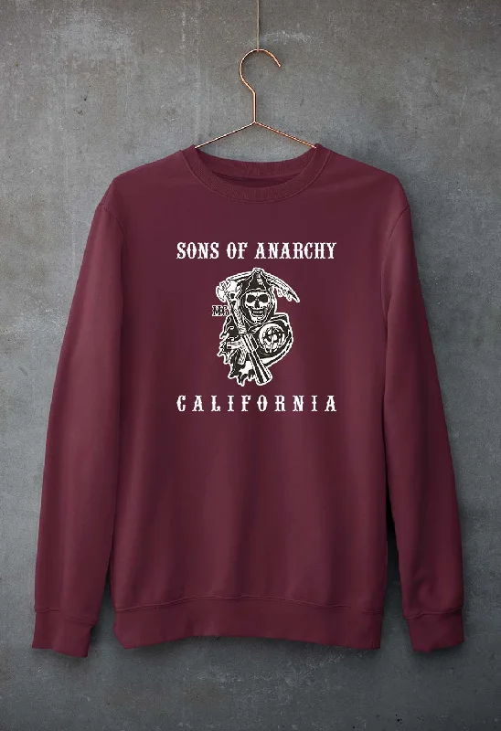 Sons of Anarchy Unisex Sweatshirt for Men/Women Hoodie with Batwing Sleeves Loose Dramatic Sons of Anarchy Unisex Sweatshirt for Men/Women Hoodie with Batwing Sleeves Loose Dramatic