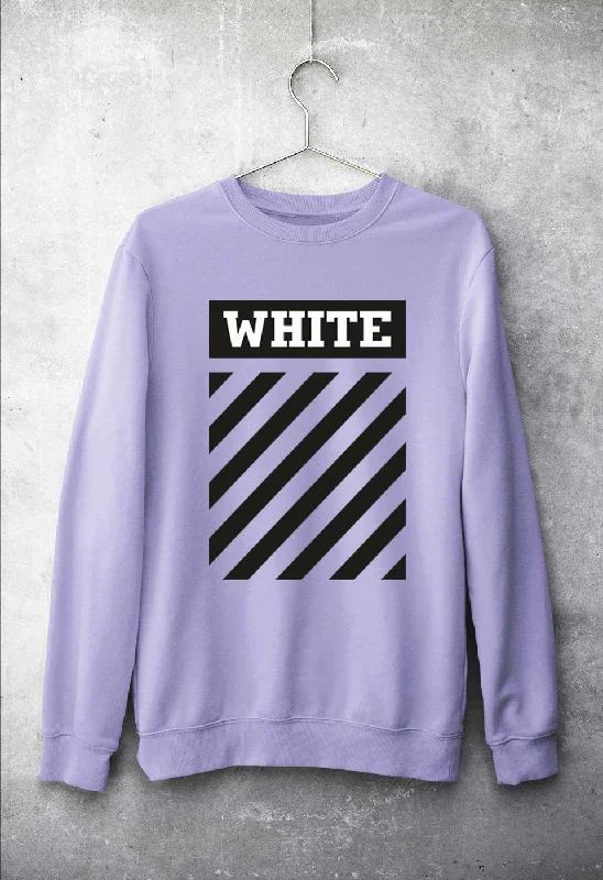 off white Unisex Sweatshirt for Men/Women Hoodie with Drawcord Adjustable Secure