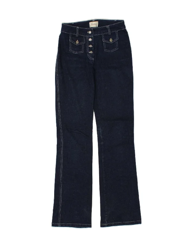 PIMKIE Womens Bootcut Jeans IT 40 Small W28 L32 Navy Blue Cotton Comfortable Jogger Style Jeans PIMKIE Womens Bootcut Jeans IT 40 Small W28 L32 Navy Blue Cotton Comfortable Jogger Style Jeans