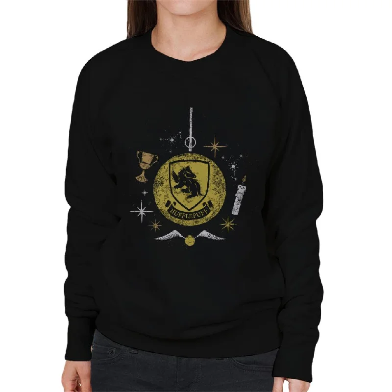 Harry Potter Christmas Hufflepuff Bauble Women's Sweatshirt Oversized Hoodie Comfort Casual Harry Potter Christmas Hufflepuff Bauble Women's Sweatshirt Oversized Hoodie Comfort Casual