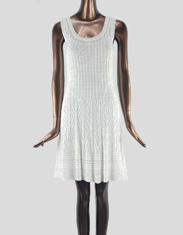 M MISSONI Sleeveless Mini Dress - 6 US | 42 IT Stylish Sweetheart Neck Mini Dress