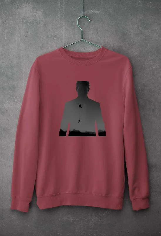 Mission Impossible (MI) Tom Cruise Unisex Sweatshirt for Men/Women Hoodie with Hem Applique Textured Unique Mission Impossible (MI) Tom Cruise Unisex Sweatshirt for Men/Women Hoodie with Hem Applique Textured Unique