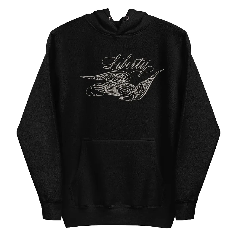 Liberty Eagle Embroidered Hoodie Sweatshirt Hoodie with Print Artistic Unique