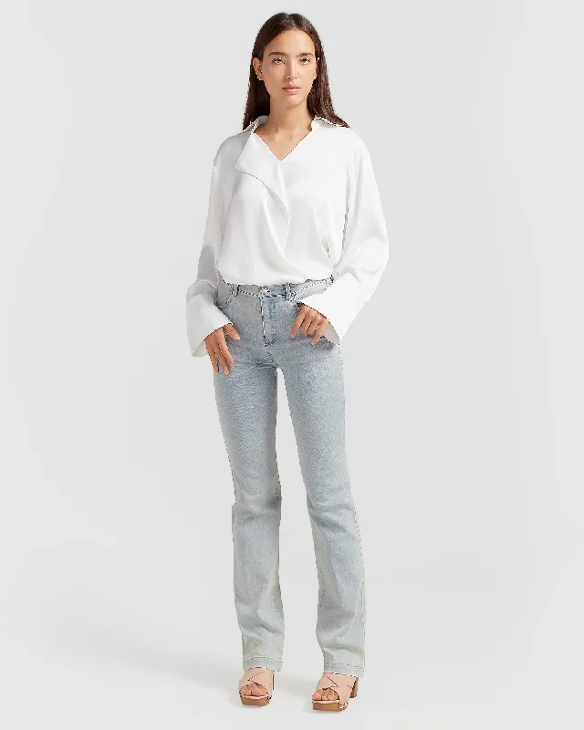 Impossible Highs Bootleg Jean Comfortable Straight-Legged Denim