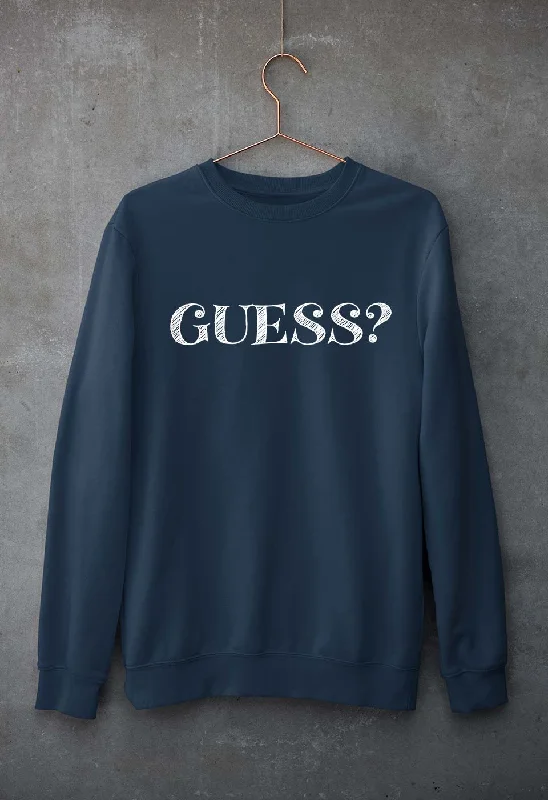Guess Unisex Sweatshirt for Men/Women Hoodie with High-Low Hem Asymmetrical Trendy