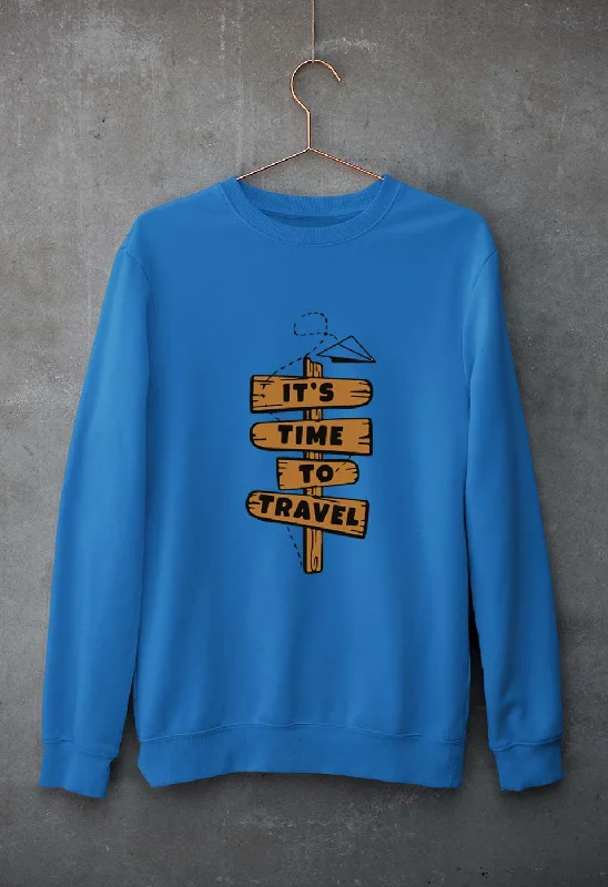 Travel Unisex Sweatshirt for Men/Women Hoodie with Hidden Zipper Minimalist Clean