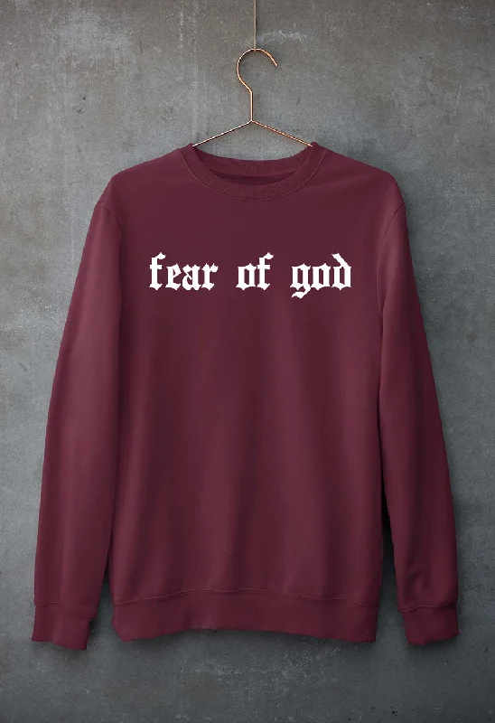 Fear of God Unisex Sweatshirt for Men/Women Hoodie with Drawstring Waist Adjustable Fitted Fear of God Unisex Sweatshirt for Men/Women Hoodie with Drawstring Waist Adjustable Fitted