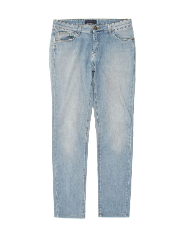 TRUSSARDI Womens Slim Jeans W27 L28 Blue Elegant Tapered Leg Denim