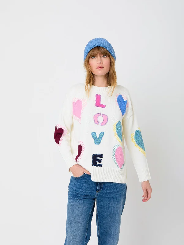 Jammy Love Sweater - Natural Mesh Fabric Canvas Fabric Denim Fabric