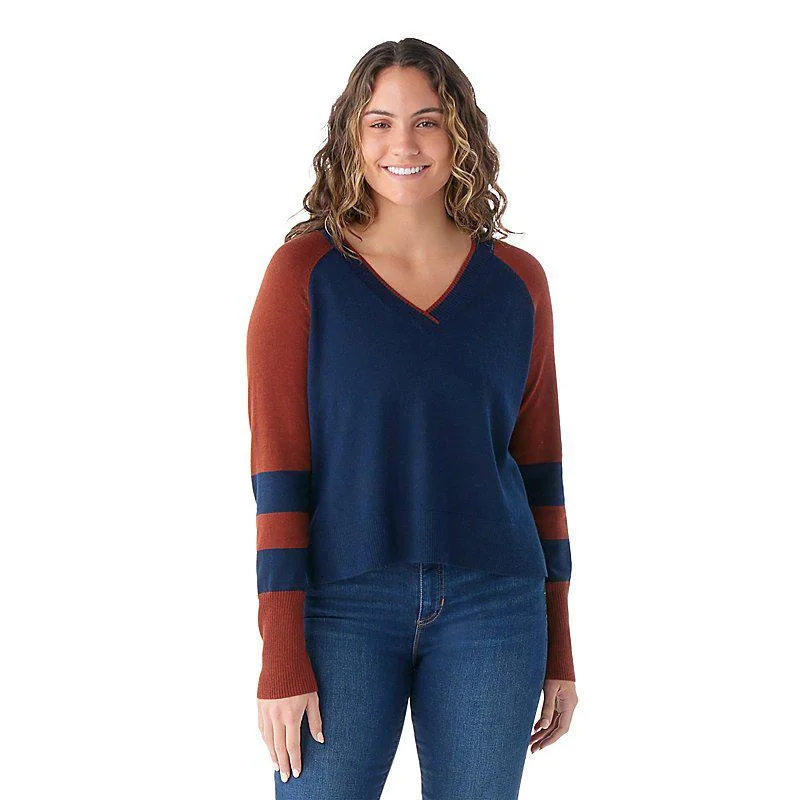 Smartwool Women's Edgewood V-Neck Sweater Elasticated Padded Insulated