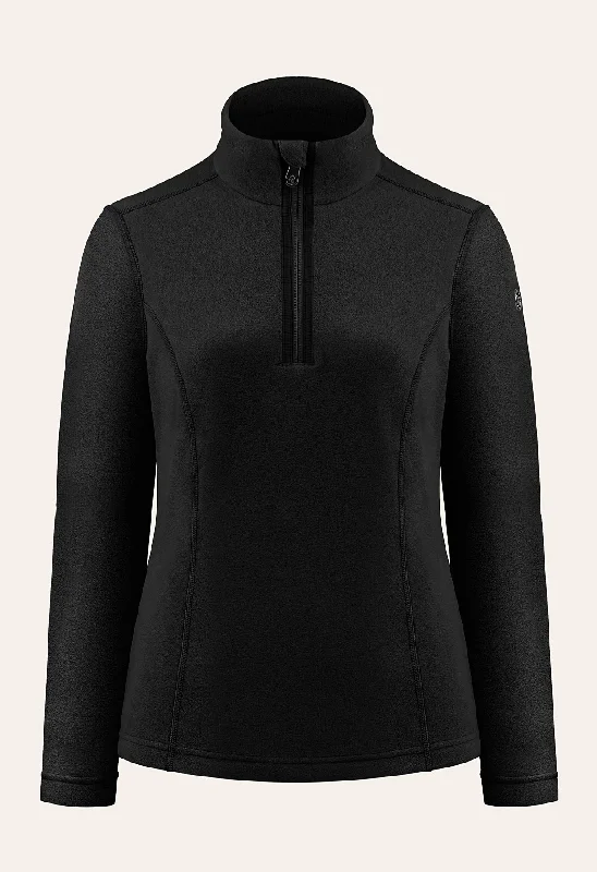 Poivre Blanc Micro Fleece Sweater in Black Plaid Sweater Polka Dot Checkered