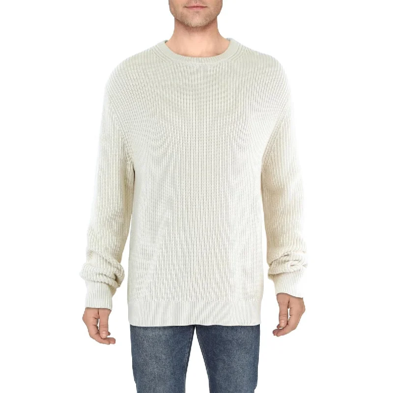 Calvin Klein Mens Crewneck Long Sleeve Pullover Sweater Graphic Sweater Embroidered Appliqued Calvin Klein Mens Crewneck Long Sleeve Pullover Sweater Graphic Sweater Embroidered Appliqued