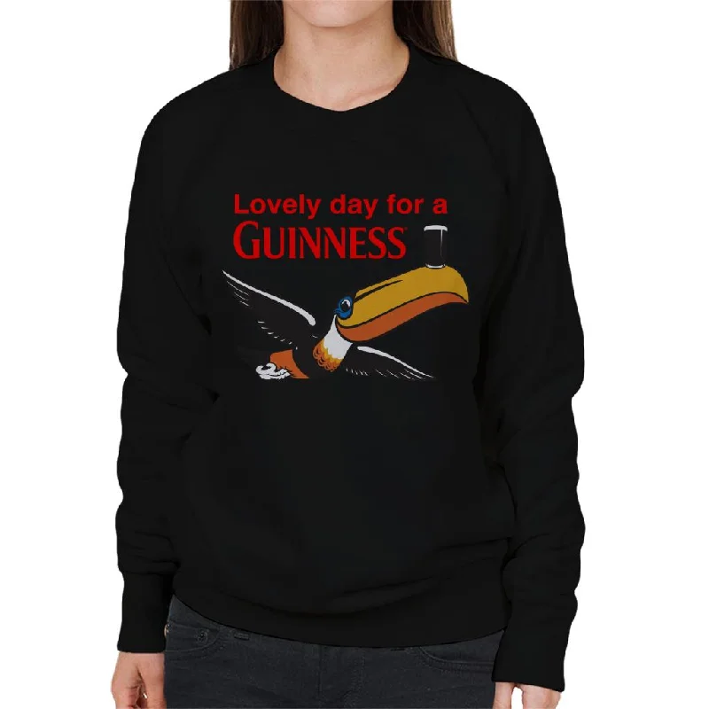 Guinness Toucan Lovely Day For A Guinness Women's Sweatshirt Hoodie with Drop Shoulder Relaxed Streetwear Guinness Toucan Lovely Day For A Guinness Women's Sweatshirt Hoodie with Drop Shoulder Relaxed Streetwear