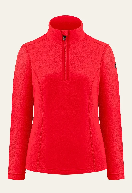 Poivre Blanc Micro Fleece Sweater in Red Beaded Sweater Sequined Faux Fur