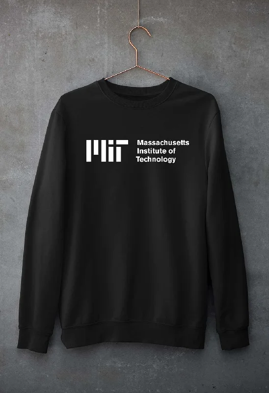 MIT Unisex Sweatshirt for Men/Women Hoodie with Monochrome Minimalist Simple