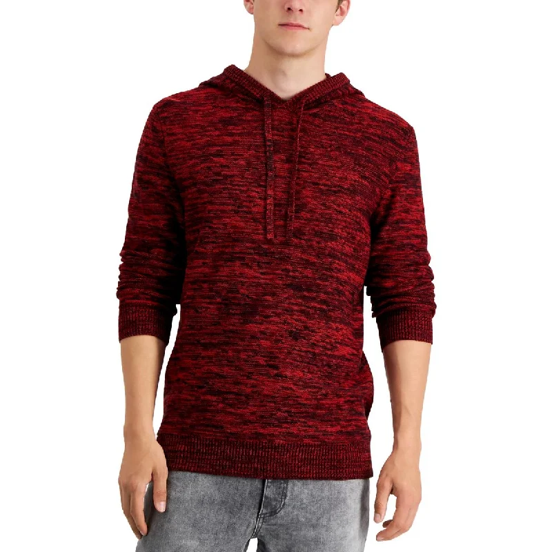 Sun + Stone Mens Knit Pullover Hooded Sweater Nylon Fabric Polyester Fabric Spandex Fabric Sun + Stone Mens Knit Pullover Hooded Sweater Nylon Fabric Polyester Fabric Spandex Fabric