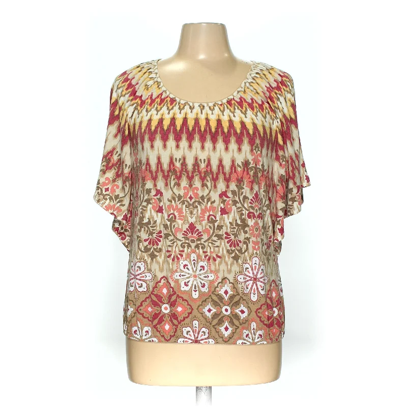 Sonoma Multi Colored Womens Blouse Sz M Soft Knit Blouse