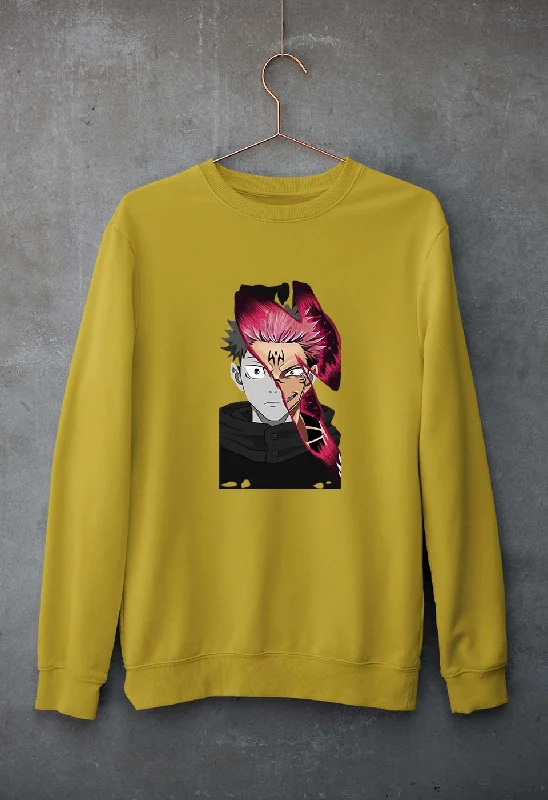 Sukuna Anime Unisex Sweatshirt for Men/Women Hoodie with Distressed Vintage Worn