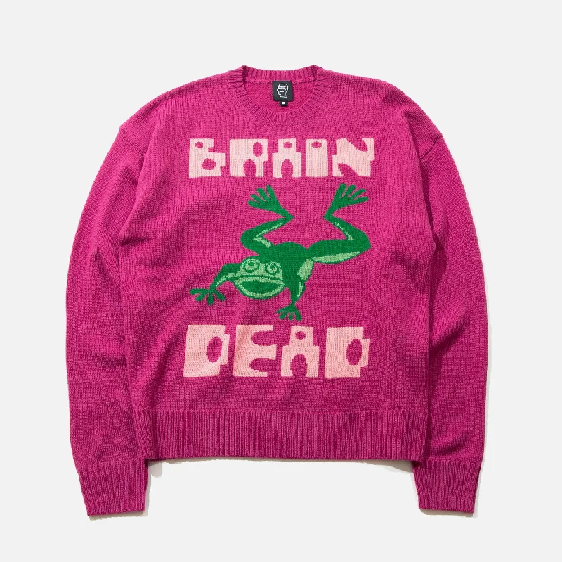 Frogger Sweater - Fushsia Stretchy Elastic Breathable