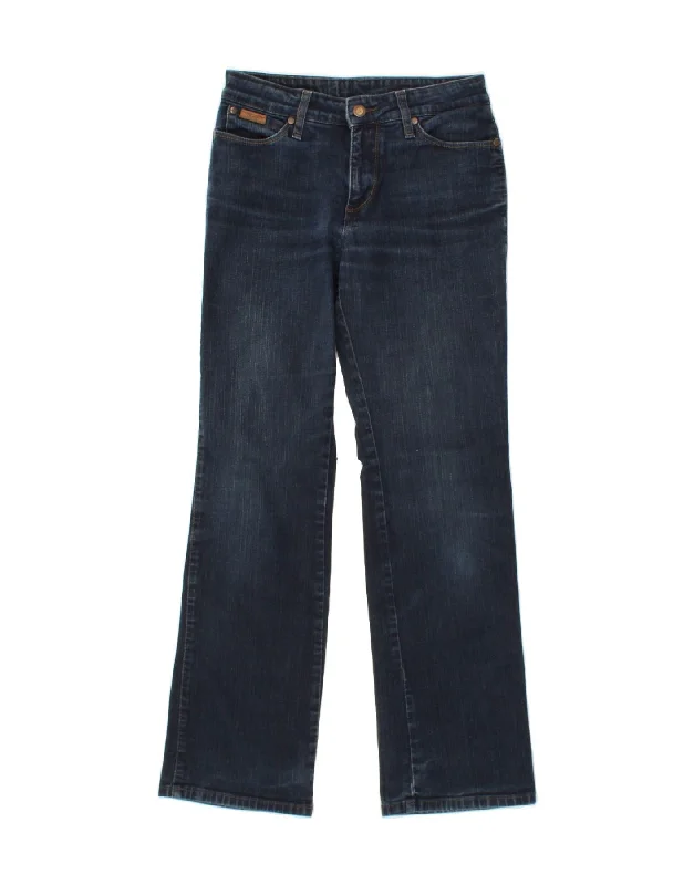 WRANGLER Womens Regular Fit Bootcut Jeans W28 L30 Navy Blue Cotton Stylish High-Waist Jeans WRANGLER Womens Regular Fit Bootcut Jeans W28 L30 Navy Blue Cotton Stylish High-Waist Jeans