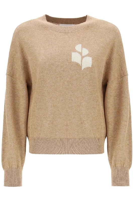 marisans sweater with logo intarsia PU0053FA A1X05E CAMEL Satin Blend Silk Blend Wool Blend marisans sweater with logo intarsia PU0053FA A1X05E CAMEL Satin Blend Silk Blend Wool Blend