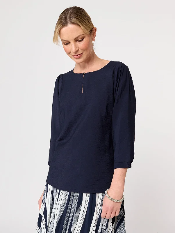 Louisa 3/4 Sleeve Blouse Lightweight Floral Blouse