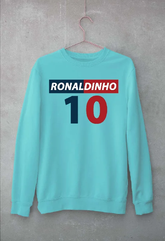 Ronaldinho Unisex Sweatshirt for Men/Women Hoodie with Metallic Shiny Futuristic
