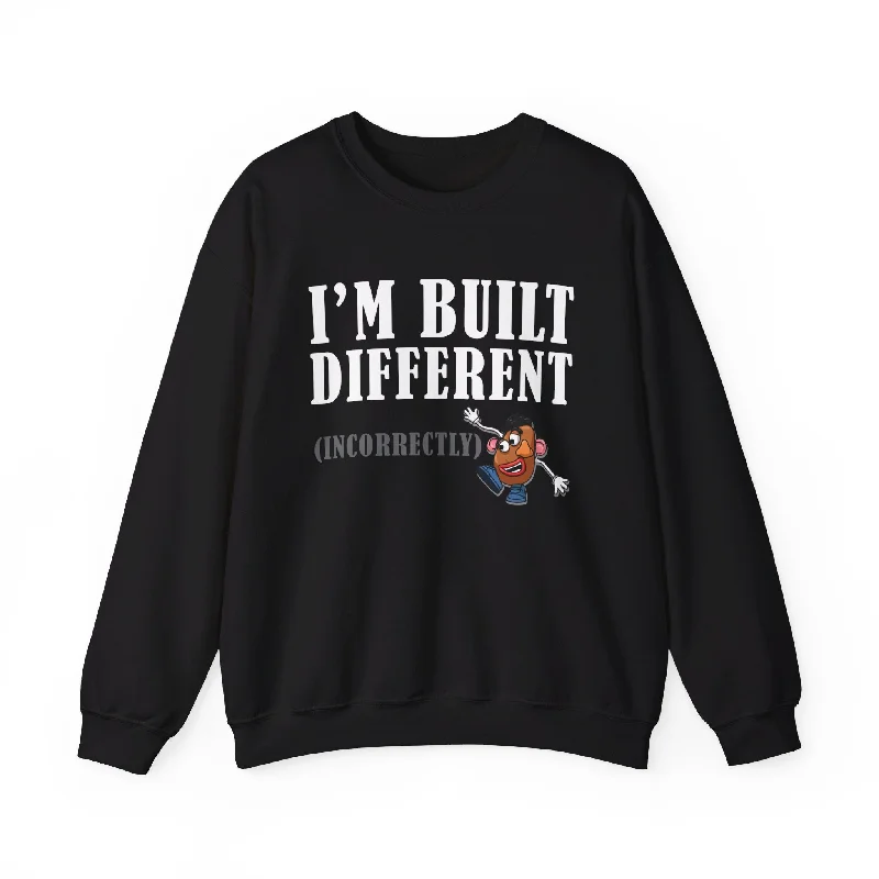 Built Different Unisex Sweatshirt Hooded Sweatshirt Casual Wear Street Style