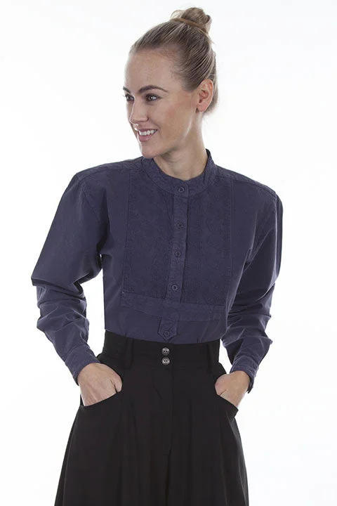 Women's Old West Top Collection: Rangewear Paisley Embroidered Bib Blouse Feminine Ruffle Blouse Women's Old West Top Collection: Rangewear Paisley Embroidered Bib Blouse Feminine Ruffle Blouse