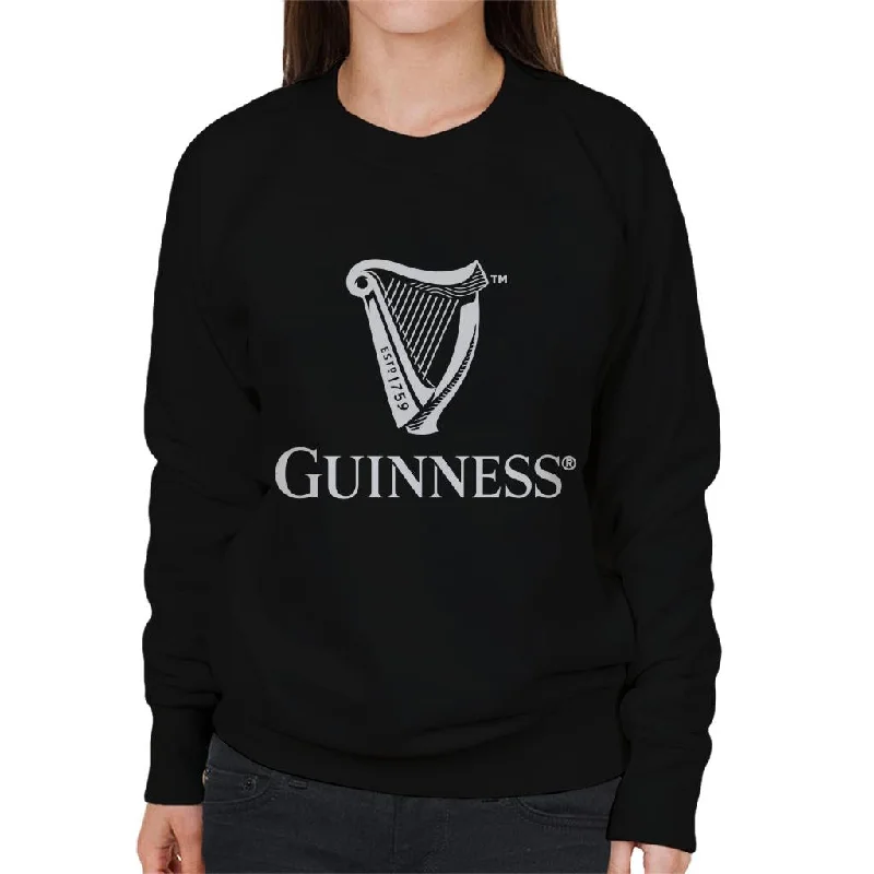 Guinness Classic Harp Logo Women's Sweatshirt Hoodie with Fur Luxurious Winter