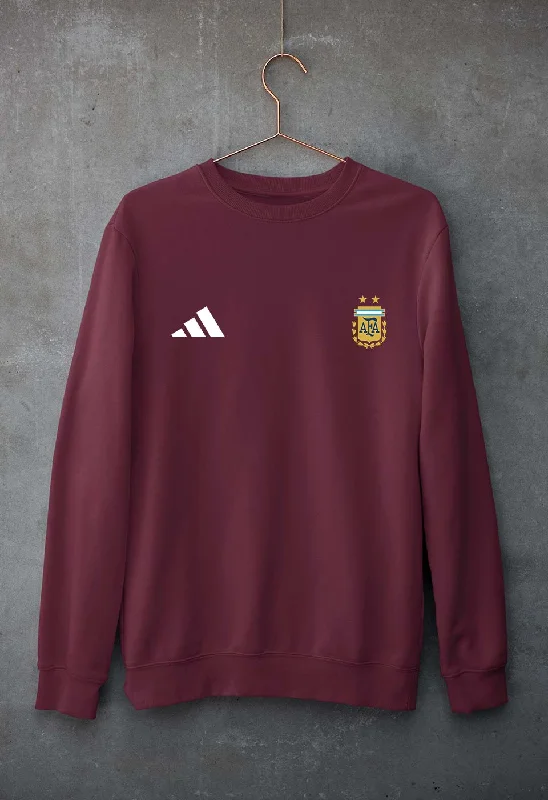 Argentina Football Unisex Sweatshirt for Men/Women Hoodie with Hem Patch Decorative Personalized Argentina Football Unisex Sweatshirt for Men/Women Hoodie with Hem Patch Decorative Personalized