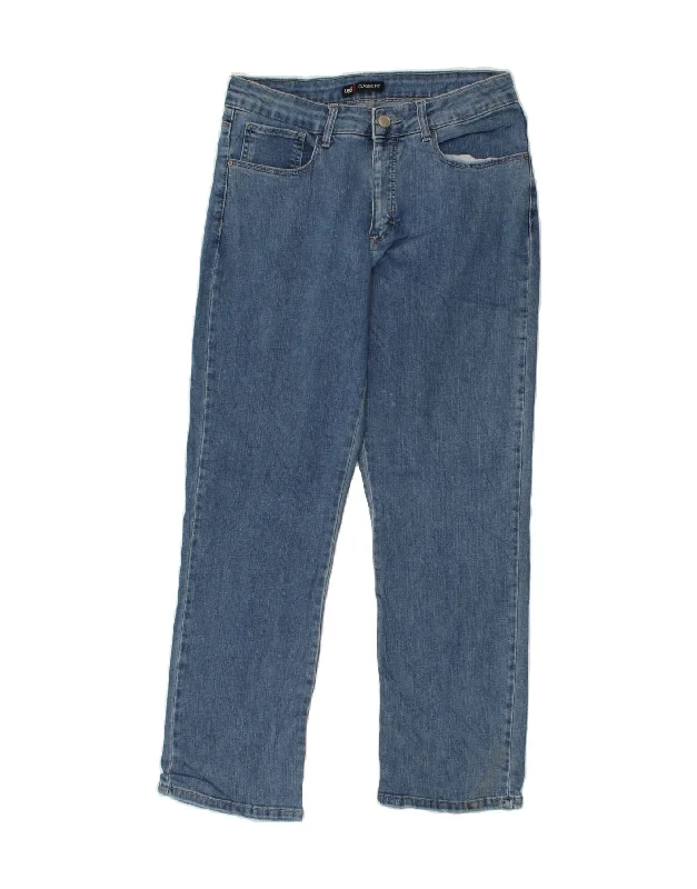 LEE Womens Classic Fit Straight Jeans UK 14 Large W30 L28 Blue Cotton Fashionable Vintage Wash Jeans LEE Womens Classic Fit Straight Jeans UK 14 Large W30 L28 Blue Cotton Fashionable Vintage Wash Jeans