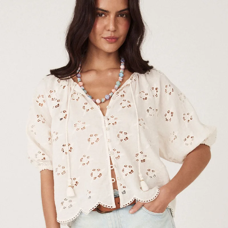 Love Note Broderie Blouse Vintage Lace Blouse