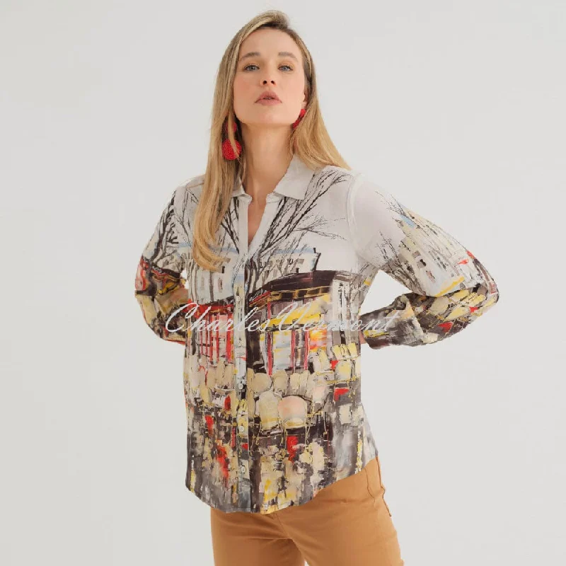Dolcezza 'Parisian Reflections' Blouse - Style 74644 Smart Business Blouse