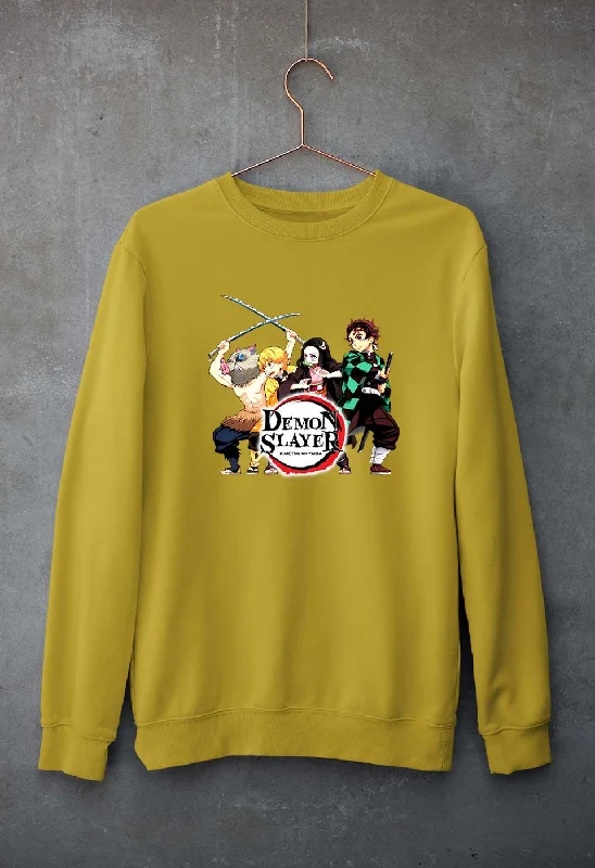 Demon Slayer Unisex Sweatshirt for Men/Women Hoodie with Drop Shoulder Relaxed Streetwear Demon Slayer Unisex Sweatshirt for Men/Women Hoodie with Drop Shoulder Relaxed Streetwear