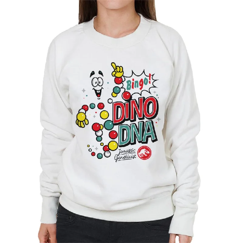 Jurassic Park Bingo Dino DNA Women's Sweatshirt Hoodie with Fur Luxurious Winter