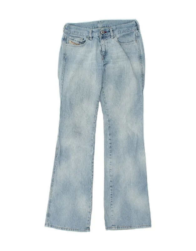DIESEL Womens Bootcut Jeans W28 L33  Blue Cotton Stylish High-Waist Jeans