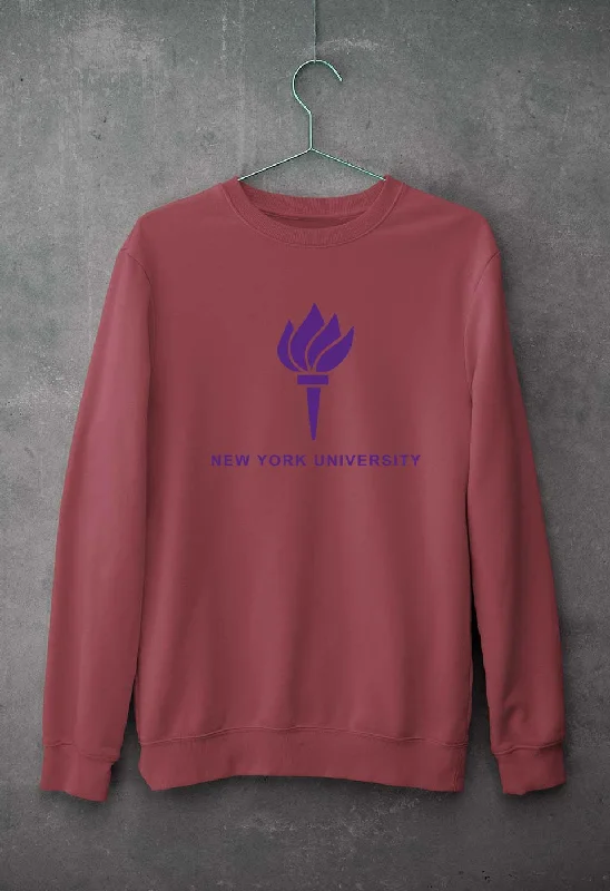 New York University Unisex Sweatshirt for Men/Women Hoodie with Half-Zip Sporty Casual New York University Unisex Sweatshirt for Men/Women Hoodie with Half-Zip Sporty Casual