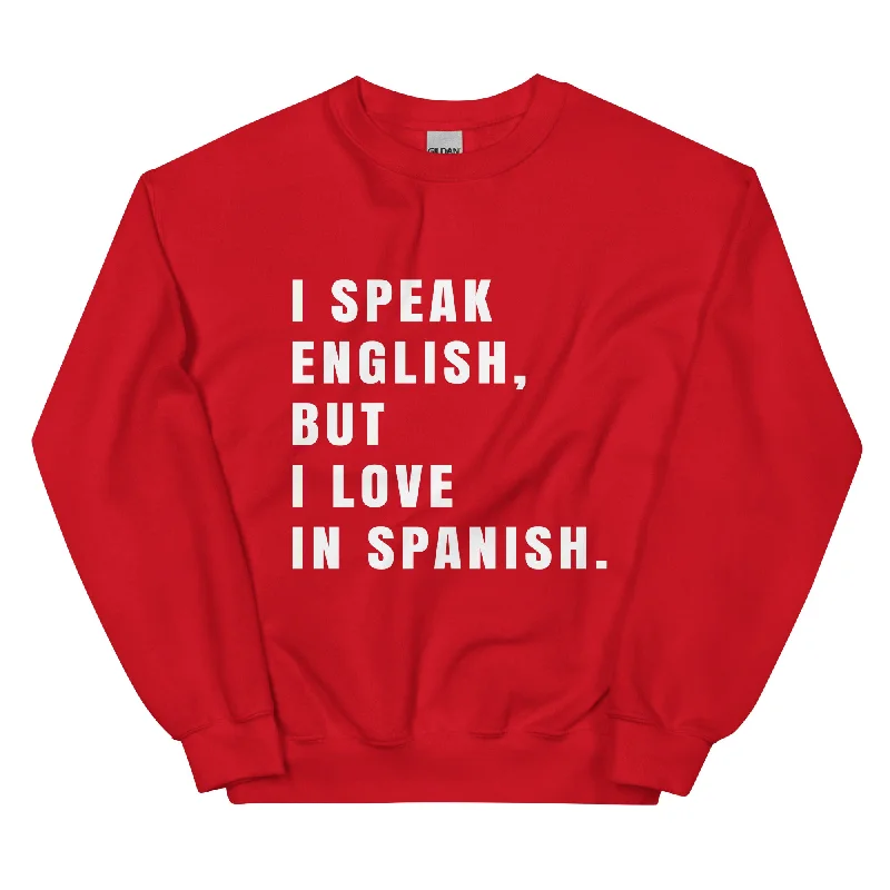 Speak & Love Unisex Sweatshirt Hoodie with Pattern Geometric Abstract