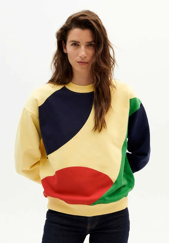 Sweater Abstract Yellow Stylish Fashionable Trendy