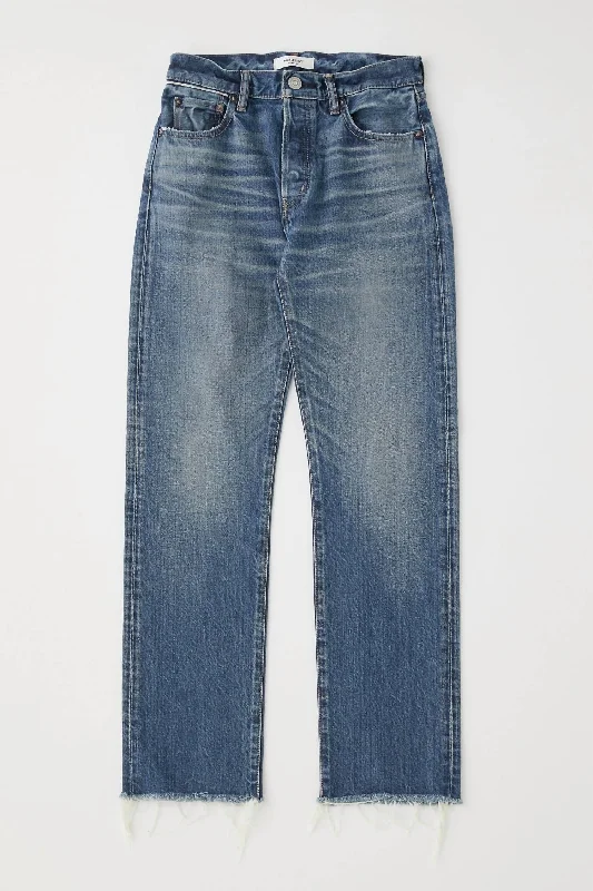 Vintage High Waisted Chateau Straight Jean In Blue Cozy Relaxed Fit Jeans
