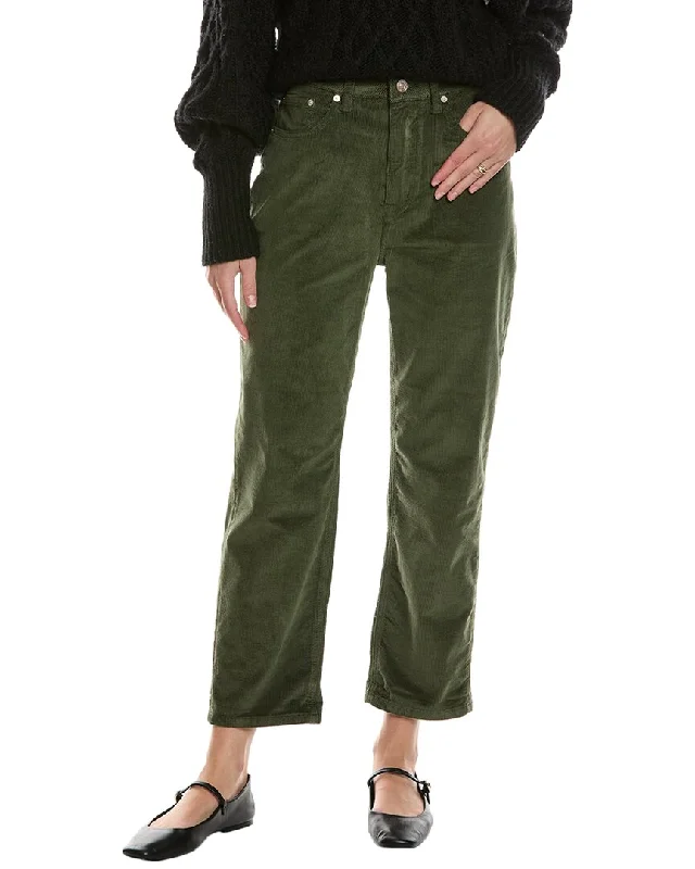 Current/Elliott The Boy Genius Vintage Dark Moss Boyfriend Jean Cozy Wide-Legged Jeans Current/Elliott The Boy Genius Vintage Dark Moss Boyfriend Jean Cozy Wide-Legged Jeans