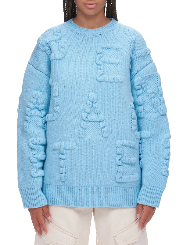 3D Sweater (707883V26T0-PALE-BLUE) Machine Wash Dry Clean Hand Wash
